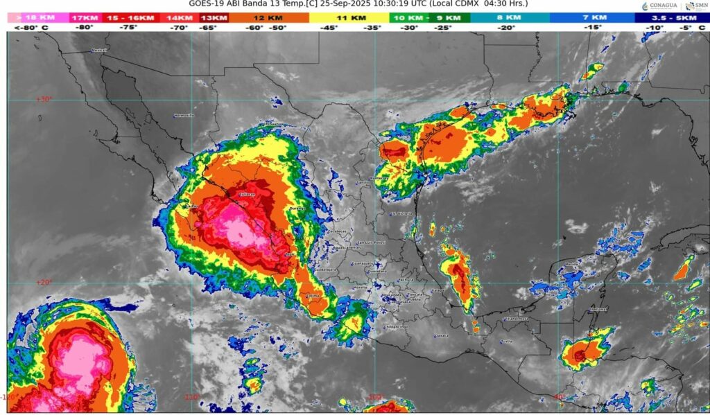 El frente número 4 se extenderá con características de estacionario sobre el norte y noreste de México