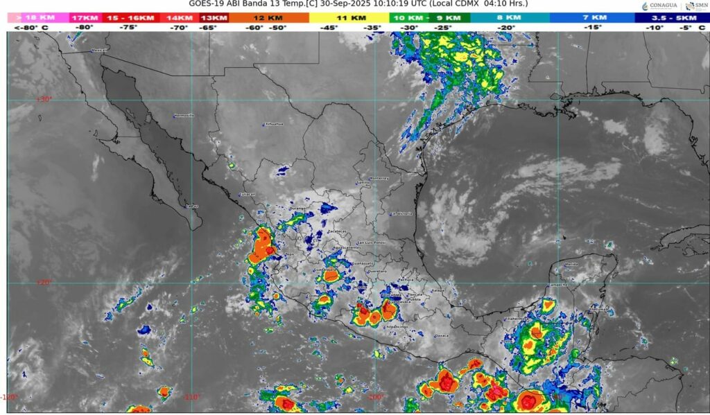 Continuará el ambiente caluroso en la mayor parte de la República Mexicana