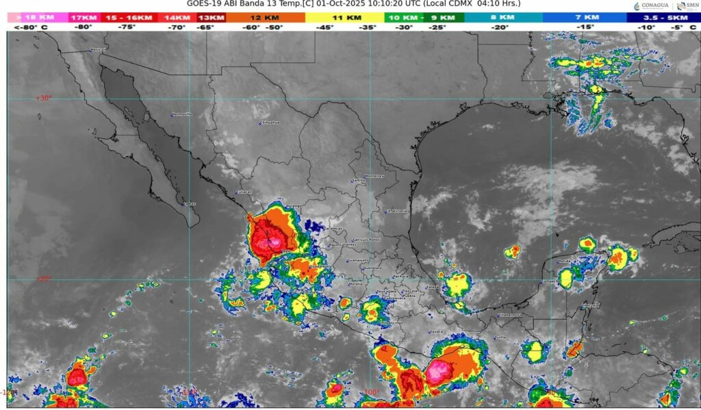 Seguirán las lluvias y el calor en la República Mexicana