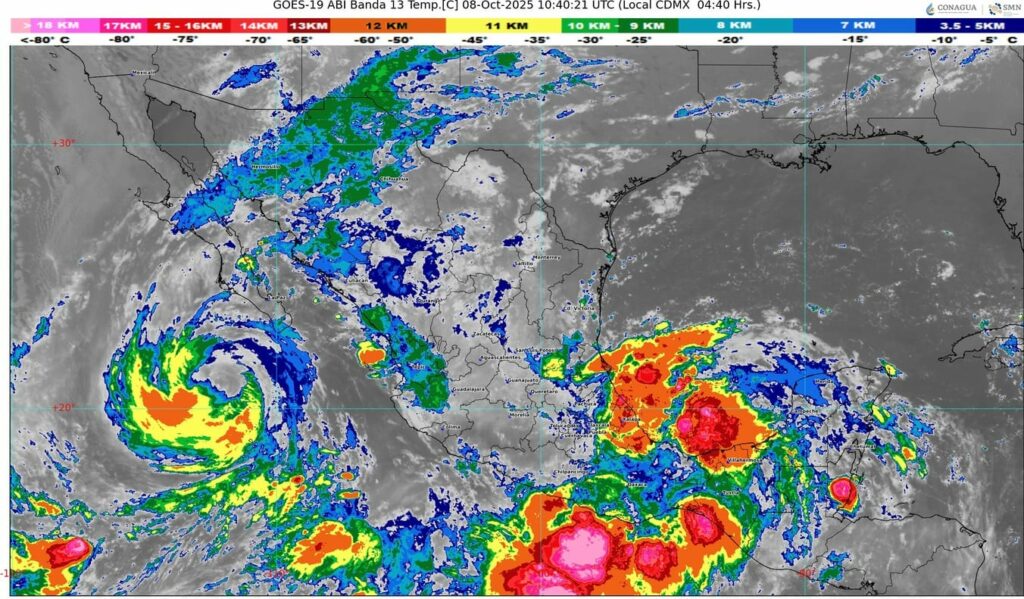 El huracán Priscilla se desplazará frente a Baja California Sur