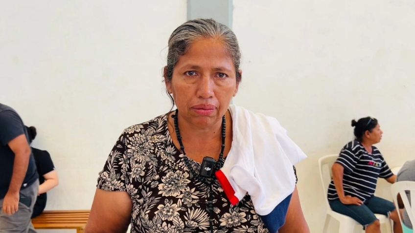 Huye de su casa por las lluvias, dejó atrás a su esposo e hijo