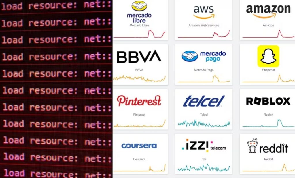 Caída global de AWS afecta a plataformas en todo el mundo