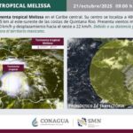Se forma tormenta tropical Melissa en el Mar Caribe