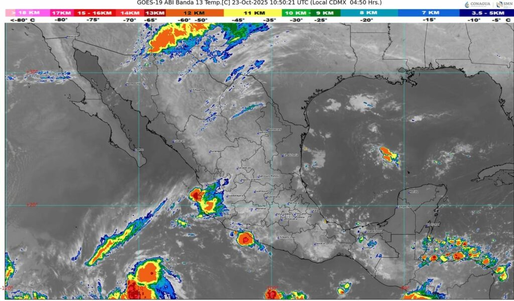 Se aproxima un nuevo frente frío a la frontera norte de México