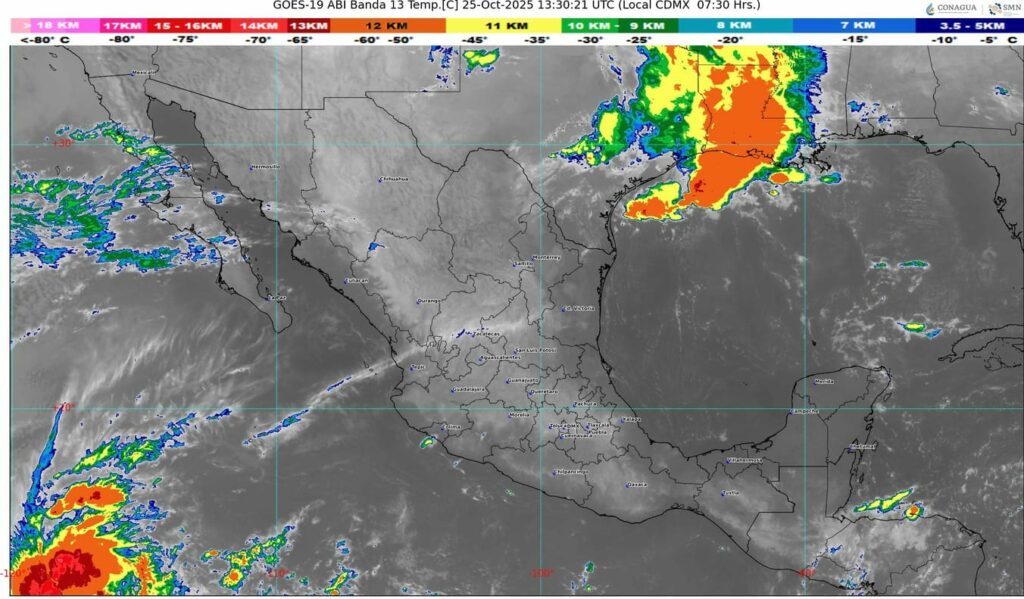 Frente frío número 10 avanza sobre México