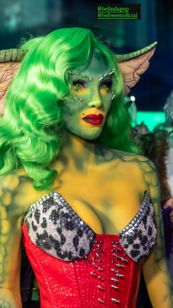 Belinda impacta con su disfraz de ‘Greta’ de Gremlins en su Beliween 2025