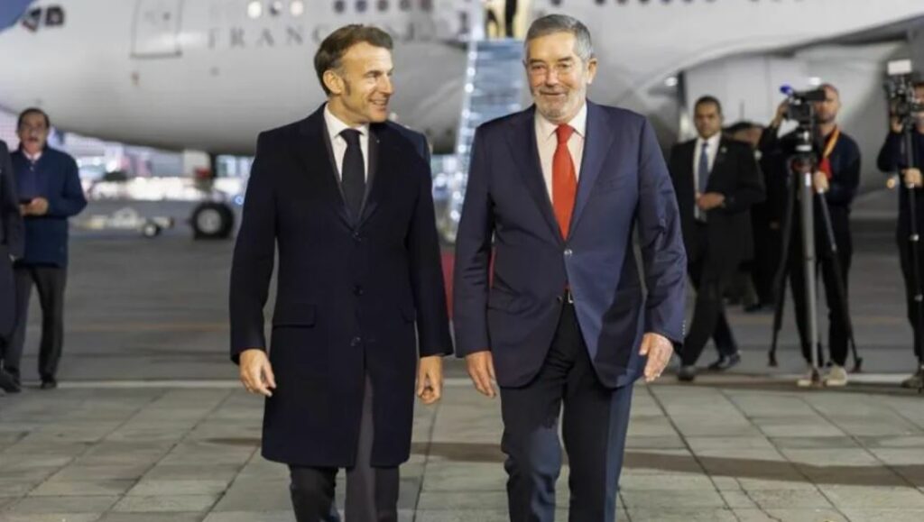 Emmanuel Macron, presidente de Francia, llega a México