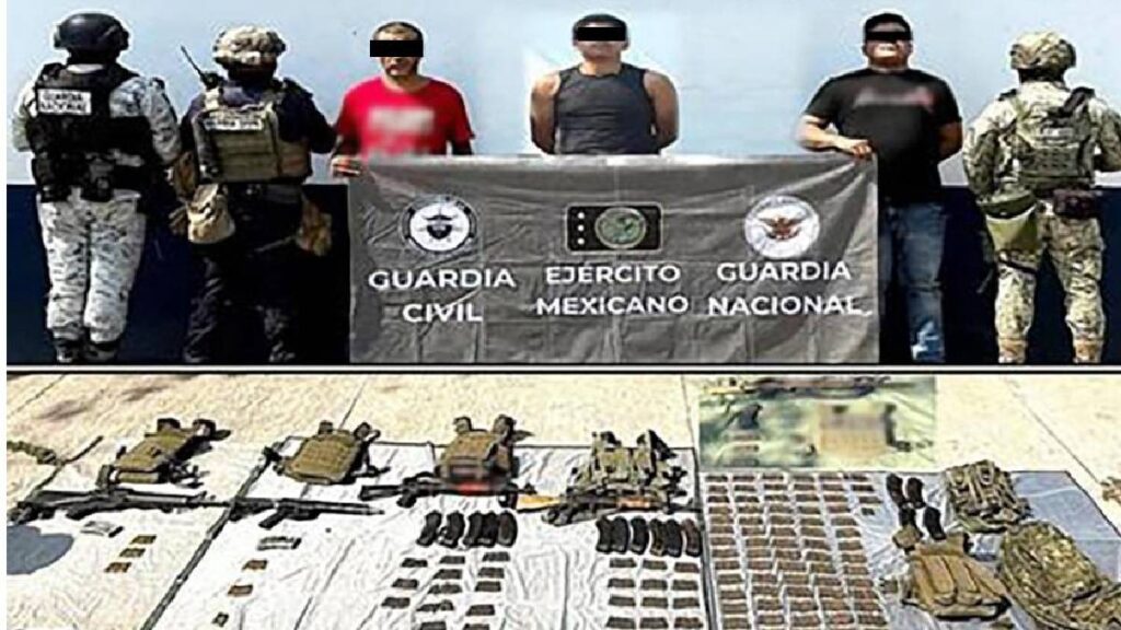 Primeros resultados del “Plan Michoacán”: 5 detenidos y arsenal decomisado