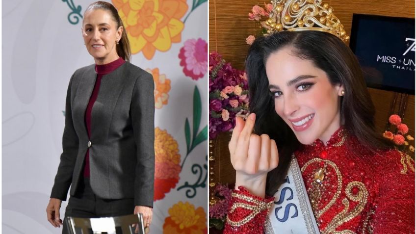 Felicita Sheinbaum a Fátima Bosch por su triunfo en Miss Universo