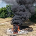 Semar incinera más de dos toneladas de narcóticos asegurados en Chiapas