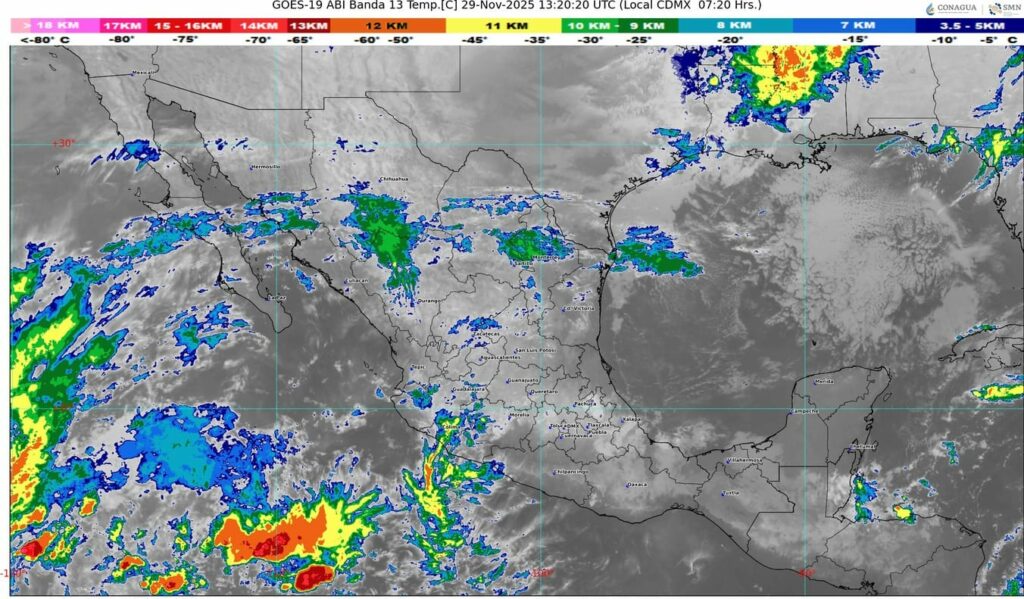 Frente frío 16 mantiene ambiente gélido en el país; avanza el frente 17