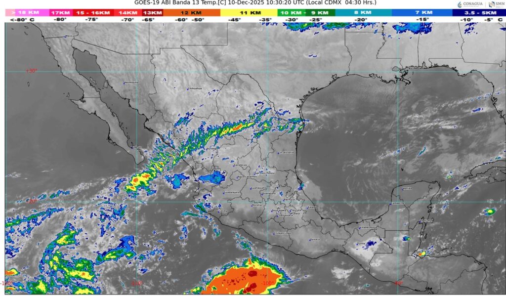 Se prevé la aproximación de un nuevo frente frío a la frontera norte y noreste