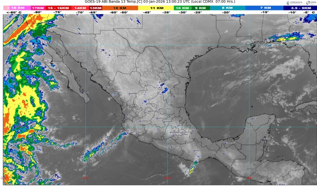 Nuevo frente frío ingresa al país y provoca descenso térmico; lluvias se concentran en el occidente y sureste