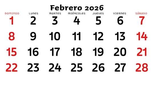 Febrero de 2026: el mes perfecto que alinea el calendario