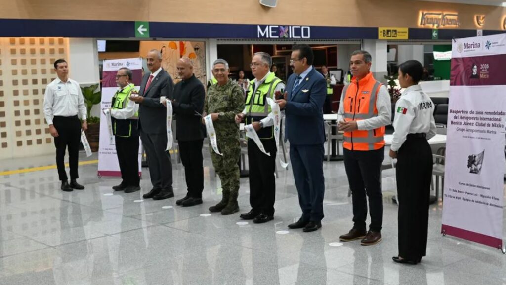 Marina impulsa modernización del AICM; remodelación alcanza el 40% de avance