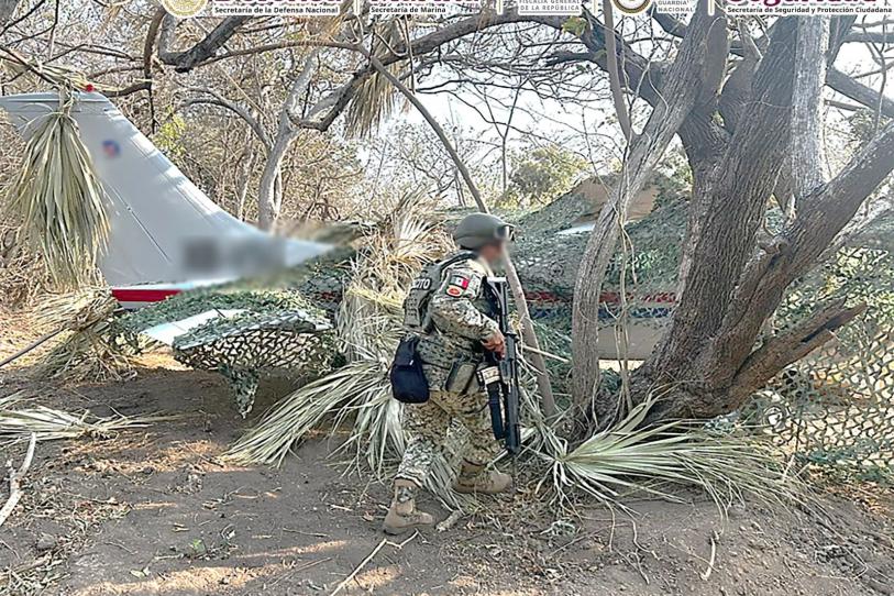 Decomisan media tonelada de droga en aeronave clandestina en Oaxaca: García Harfuch