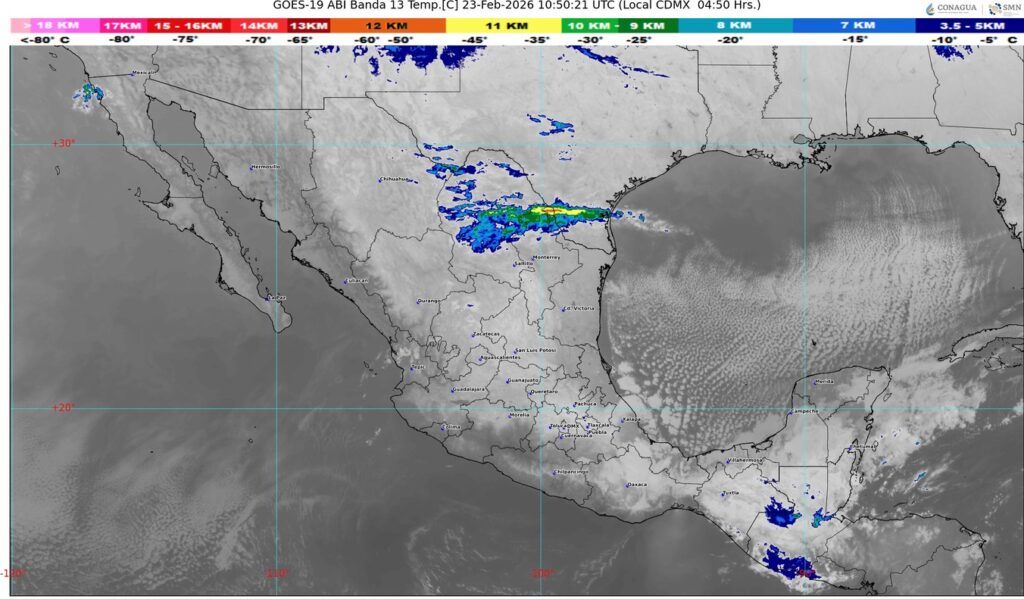 El frente frío número 37 se extenderá sobre el Caribe y península de Yucatán