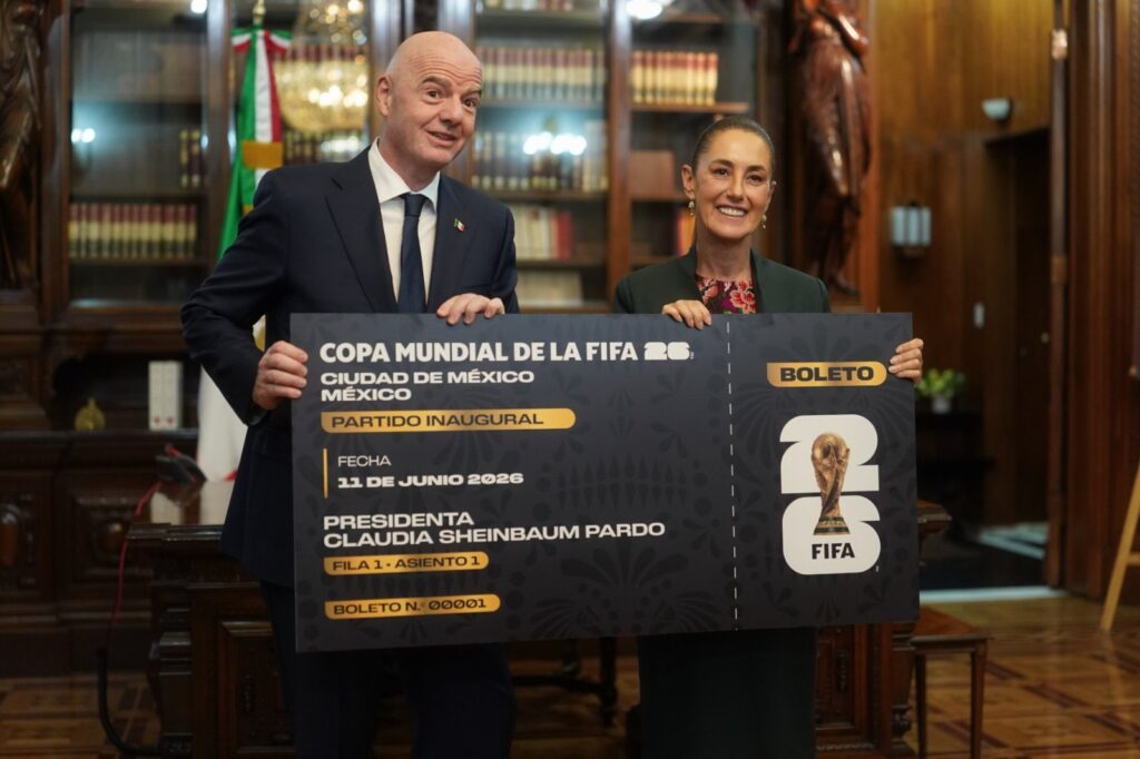 Sheinbaum lanza concurso de un boleto para la inauguración del Mundial 2026