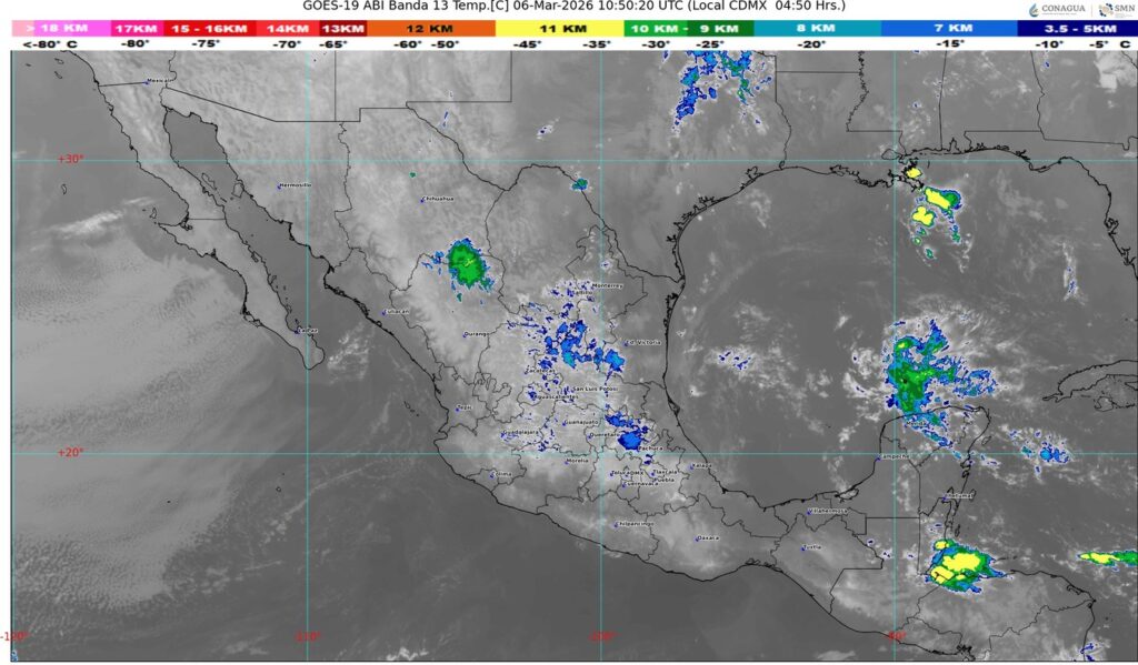 El frente frío número 39 se desplazará sobre el noroeste y norte del país