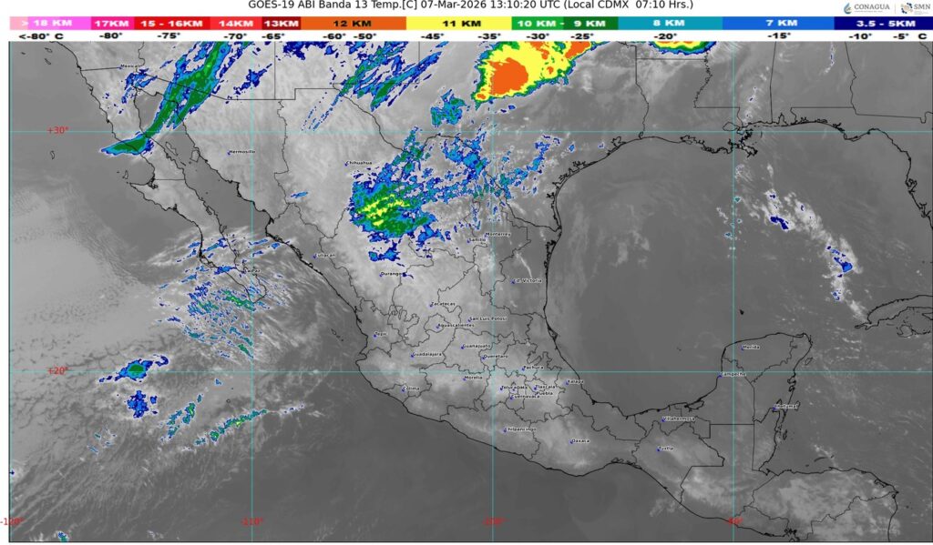 El frente número 39 se extenderá sobre el norte de México