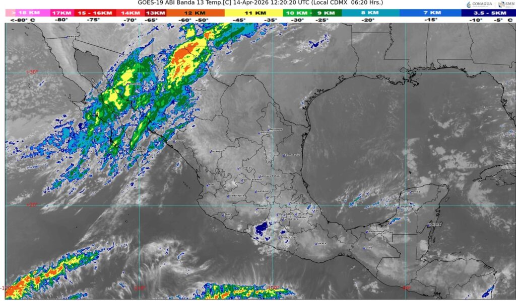 El frente frío 44 prevalecerá sobre el noroeste del país