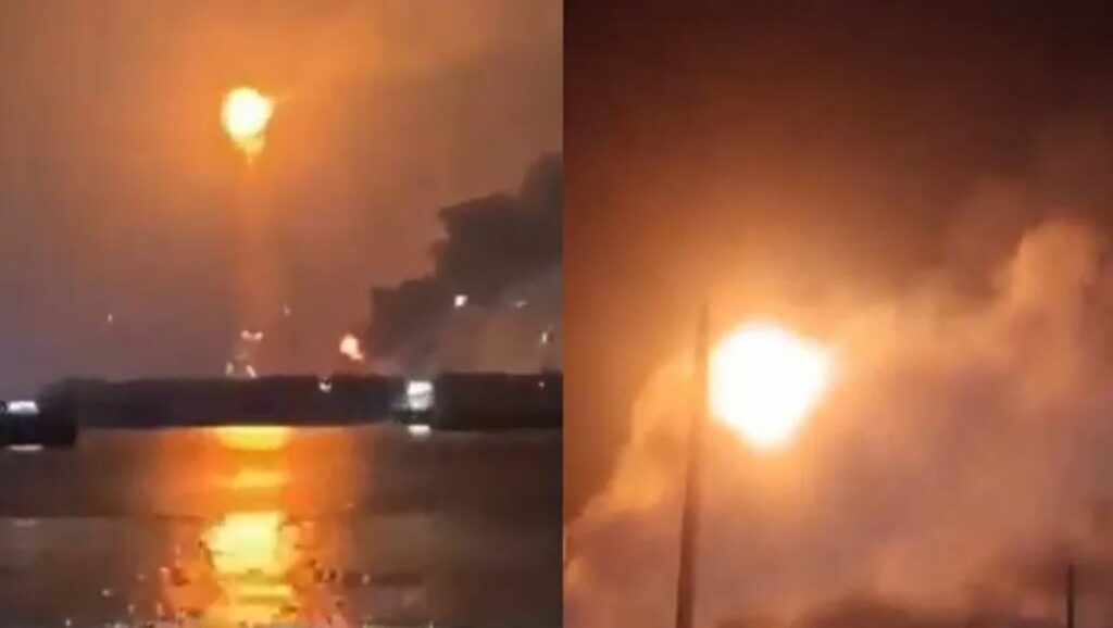Reportan nuevo incendio en la refinería Olmeca, en Dos Bocas, Tabasco