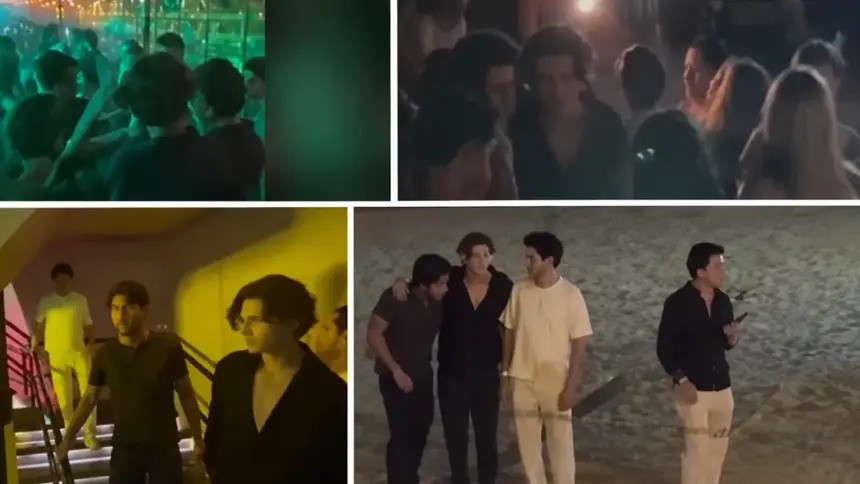 Hijo de Luis Miguel causa revuelo por su parecido con “El Sol” en fiesta de Acapulco