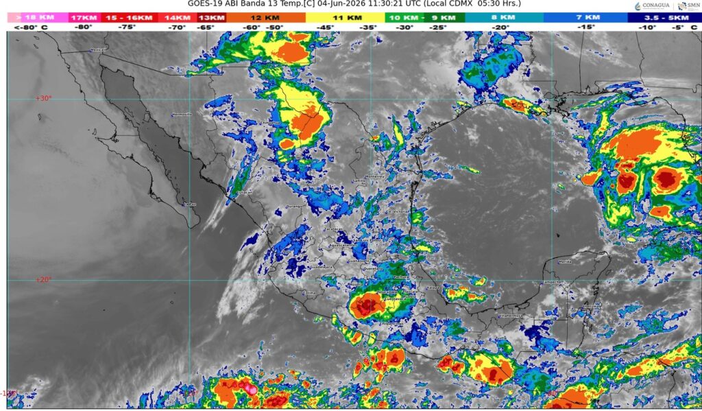 Prevalece el temporal de lluvias en la mayor parte de la República Mexicana