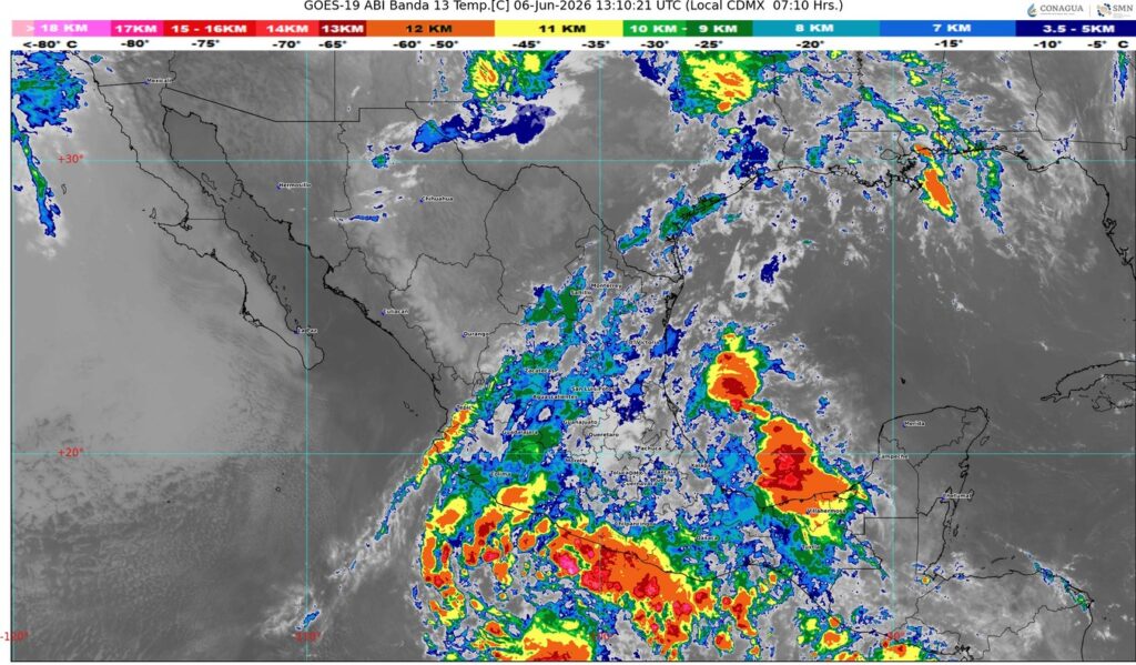 Seguirá el temporal de lluvias en gran parte de la República Mexicana