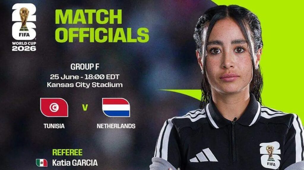 Katia Itzel García hará historia; debutará como árbitra central en el Mundial 2026