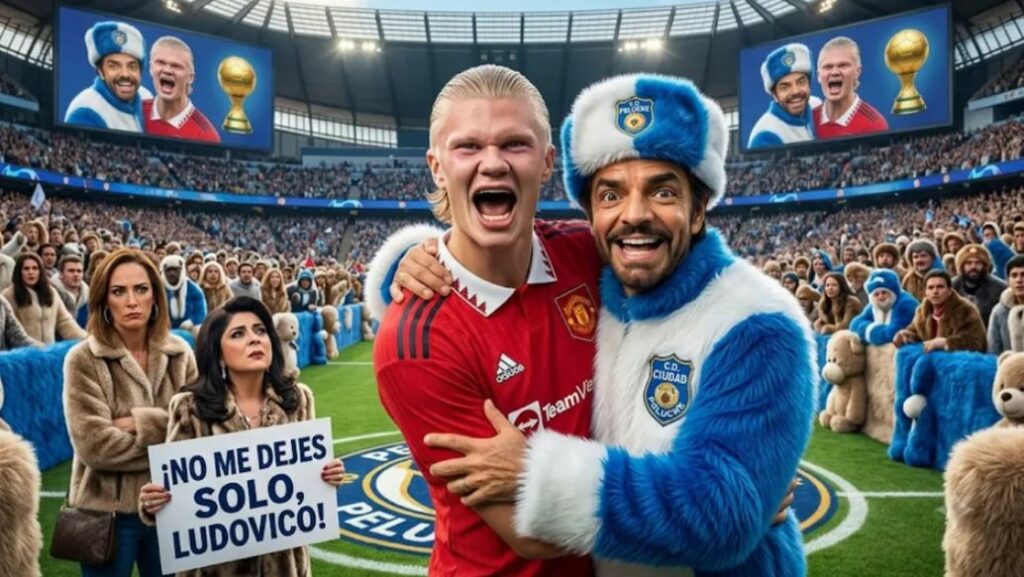 Eugenio Derbez termina trolleado tras pedir foto editada con Haaland