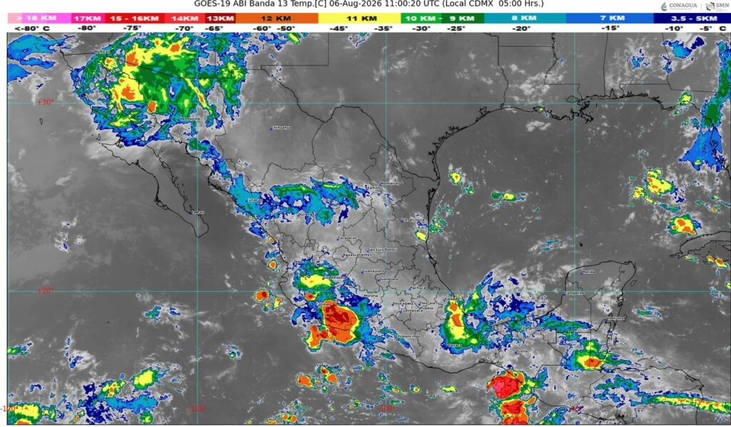 La onda tropical número 25 se desplazará sobre el sureste mexicano