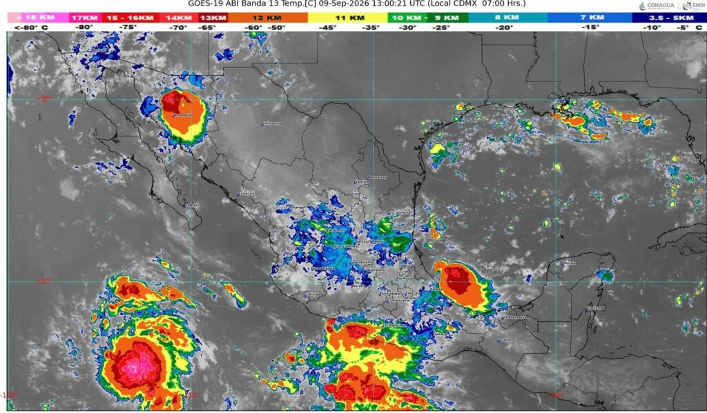 México, entre dos ondas tropicales