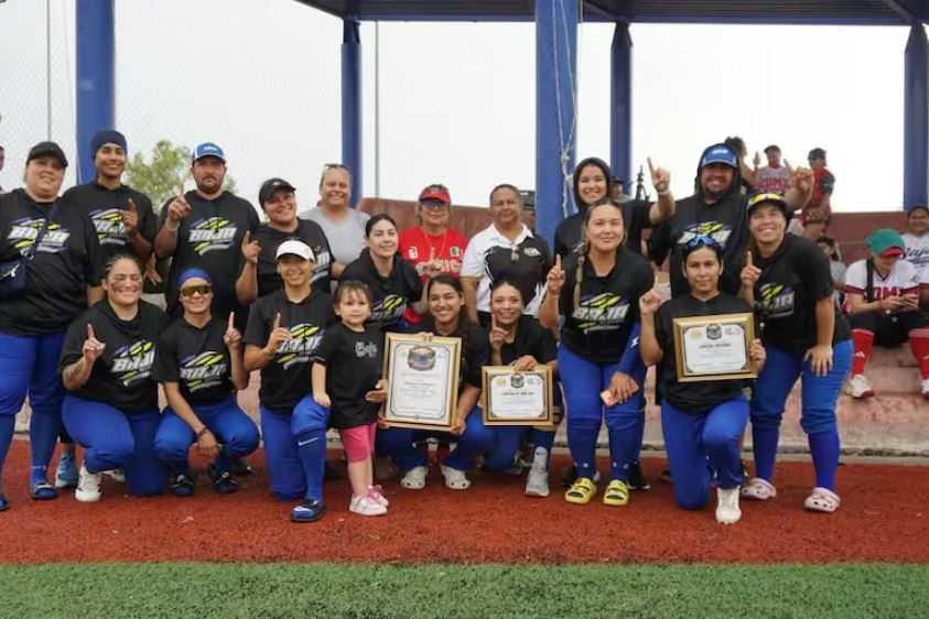 Baja California conquista invicto el Campeonato Nacional de Softbol Máster