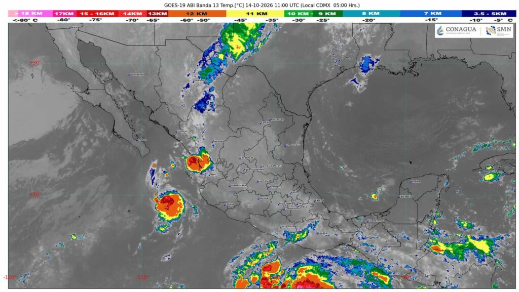 La tormenta tropical Trudy continuará fortaleciéndose al sur de Oaxaca y Guerrero