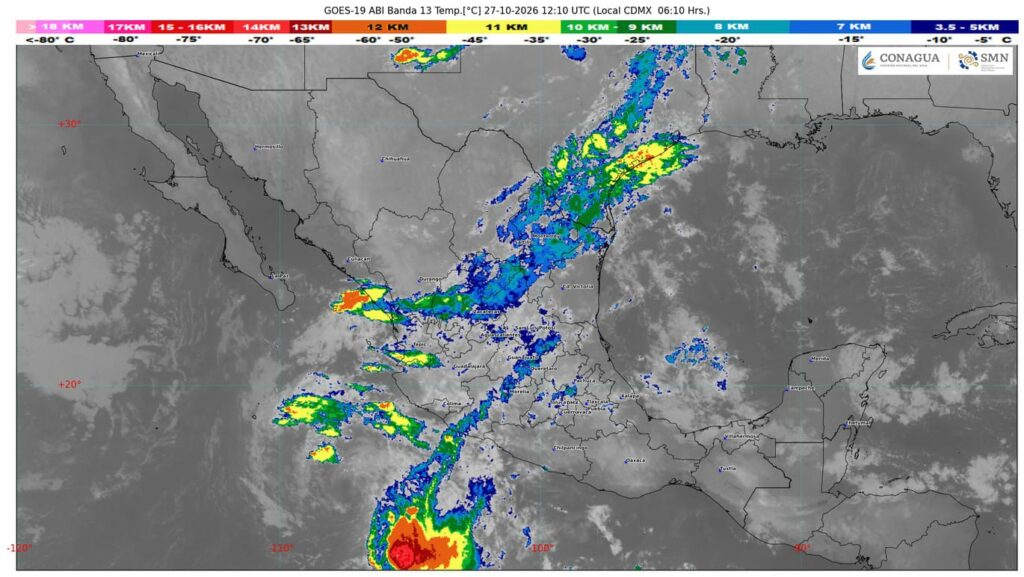 Lluvias por tormenta tropical Vance afectarán a Colima, Jalisco, Michoacán y Nayarit