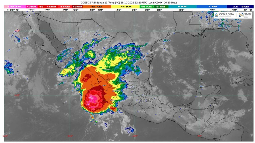 Tormenta tropical Vance provocará lluvias intensas y oleaje elevado en el occidente del país