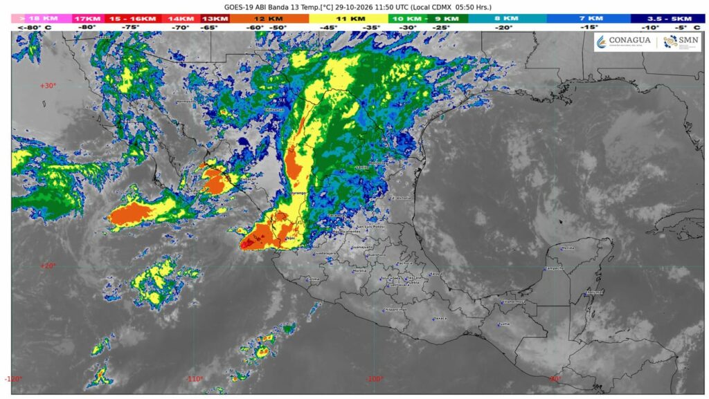 Ciclón tropical Vance provocará lluvias intensas y oleaje elevado en varios estados del país